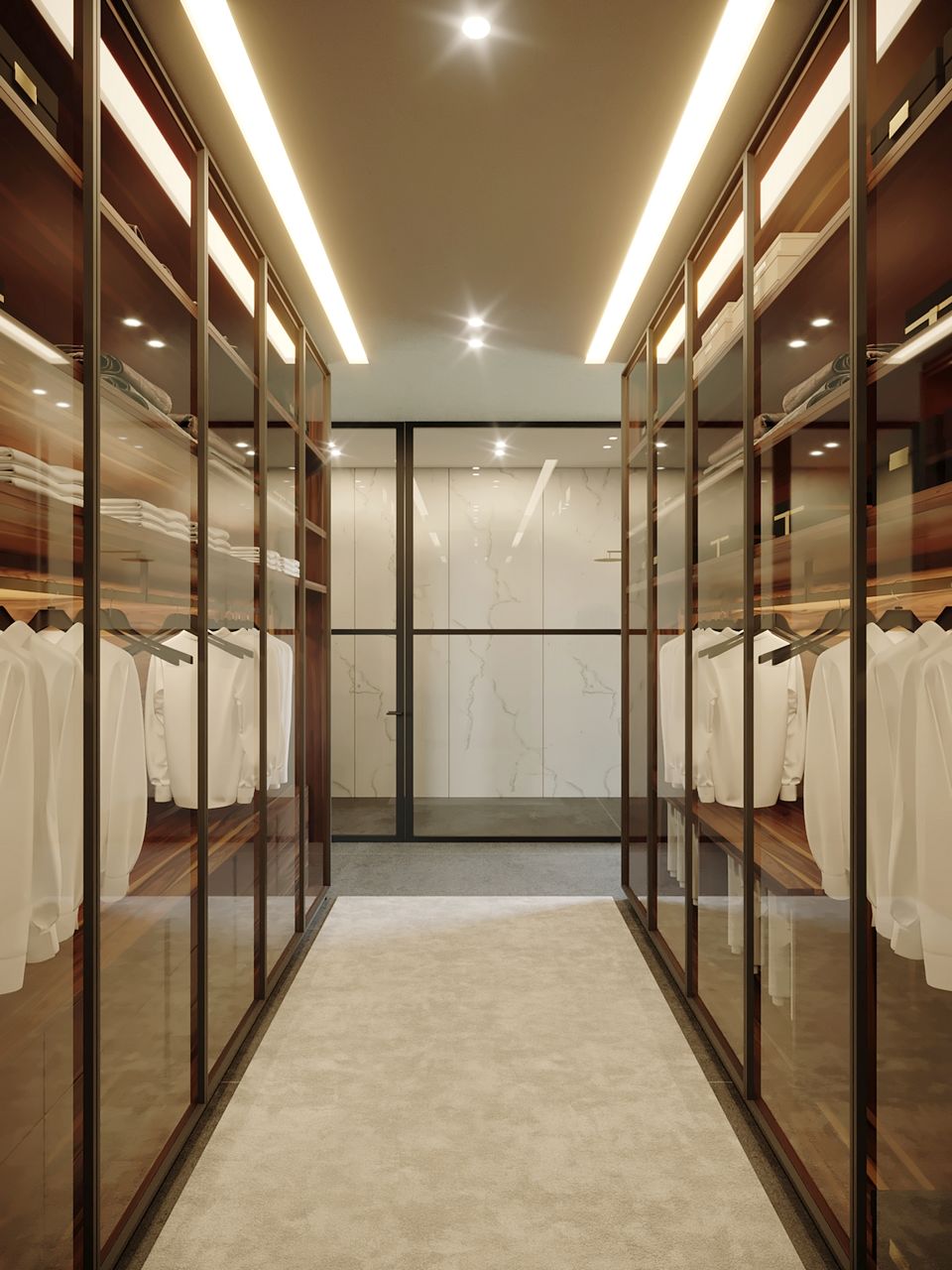 closets com corredor